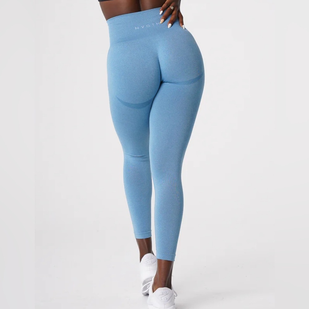 Sky Blue NVGTN Contour Seamless Leggings